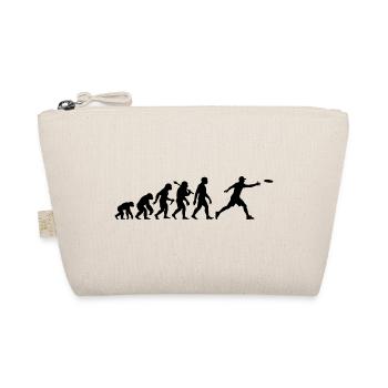 Disc Golf Evolution für Discgolfer mit Frisbee - Bio-Täschchen - Natur - Vorne
