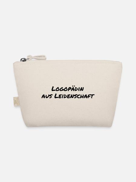 Logopädin aus Leidenschaft Logopädie Geschenk - Bio-Täschchen - Natur