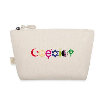 Coexist Symbol Shirt – Frieden Vielfalt Toleranz - Bio-Täschchen - Natur - Vorne