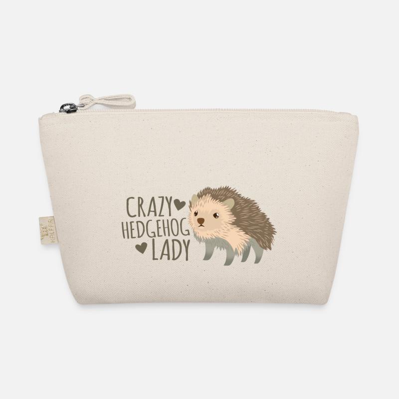 crazy hedgehog lady Organic Pouch