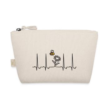 mein Herz schlägt für Blumen / beat 4 flowers 'n - Organic Pouch - nature - Front