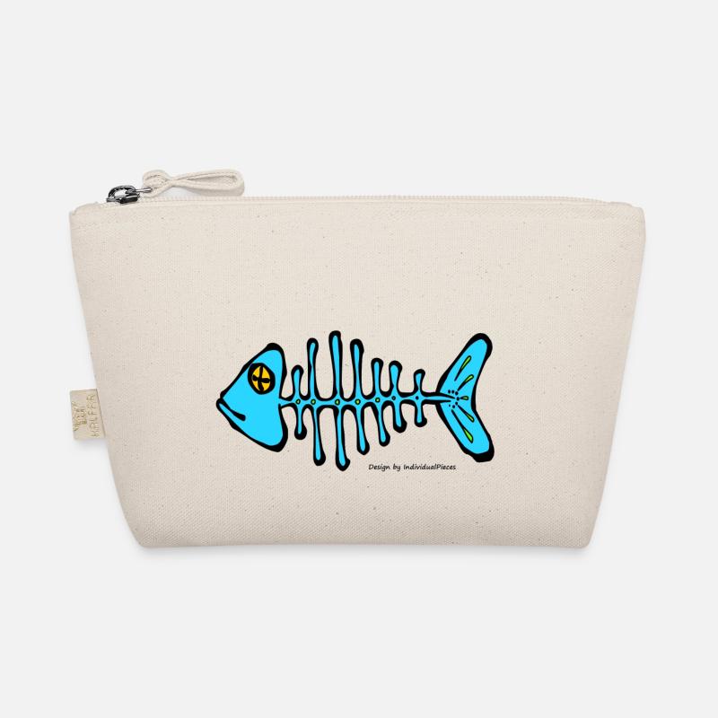 Fish bone - Organic Pouch - nature