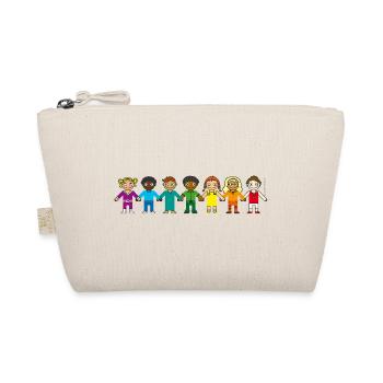 Children's cup RAINBOW Back to School Kindergarten - Organic Pouch - nature - Front