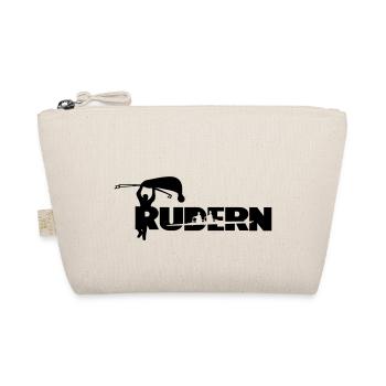 Rudern cooler Spruch personalisierbar - Bio-Täschchen - Natur - Vorne