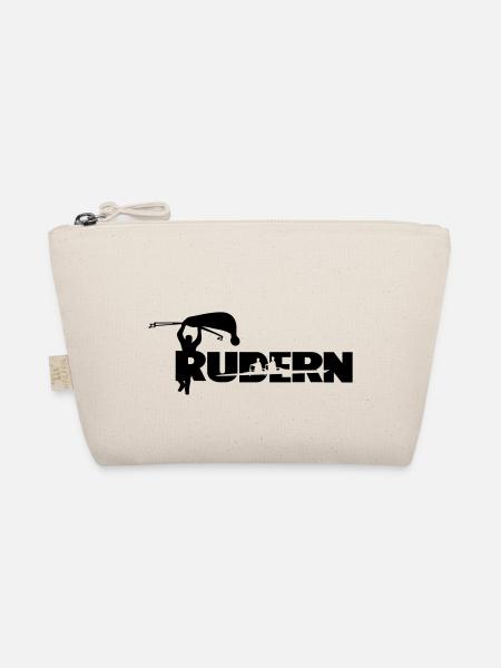 Rudern cooler Spruch personalisierbar - Bio-Täschchen - Natur