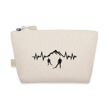 Biathlon, ski de fond, pouls du ski de fond battement de cœur - Trousse biologique - nature - Devant