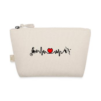 Heart rate cardio Scorpio Sagittarius - Organic Pouch - nature - Front