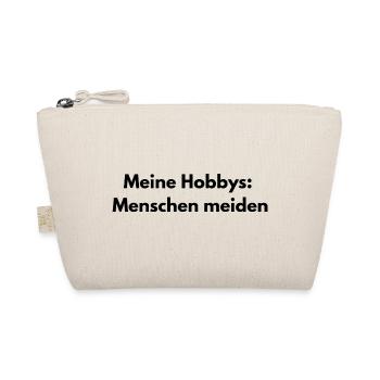 Menschen meiden – Sarkastischer Spruch - Bio-Täschchen - Natur - Vorne