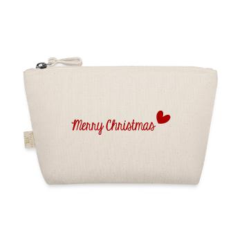 WEIHNACHTEN. FROHE WEIHNACHTEN. FROHE WEIHNACHTEN. WEIHNACHTSMANN - Bio-Täschchen - Natur - Vorne