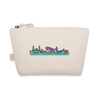 Las Palmas City Skyline Gran Canaria Linienkunst - Bio-Täschchen - Natur - Vorne