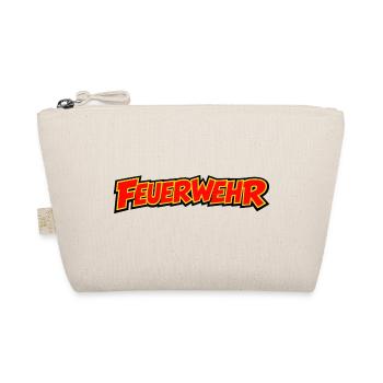Feuerwehr Comic Schriftzug - Bio-Täschchen - Natur - Vorne