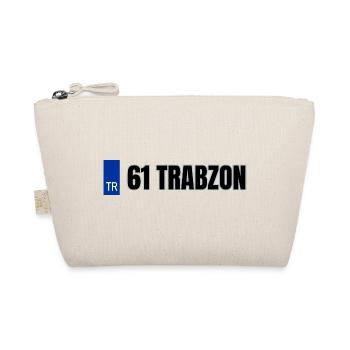 61 Trabzon Kennzeichen | Türkisches Kennzeichen - Bio-Täschchen - Natur - Vorne