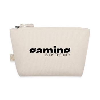 Gaming is my therapy - Gamer Statement Design - Bio-Täschchen - Natur - Vorne
