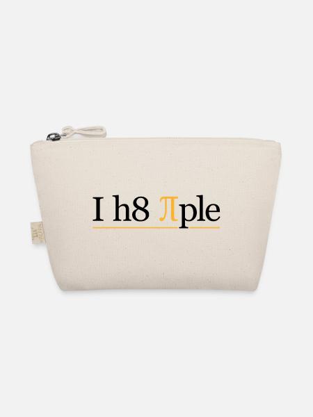 I h8 Piple - Bio-Täschchen - Natur
