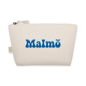 Malmö Retro Groovy 70er Blau - Bio-Täschchen - Natur - Vorne