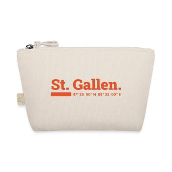 St Gallen Koordinaten - Bio-Täschchen - Natur - Vorne