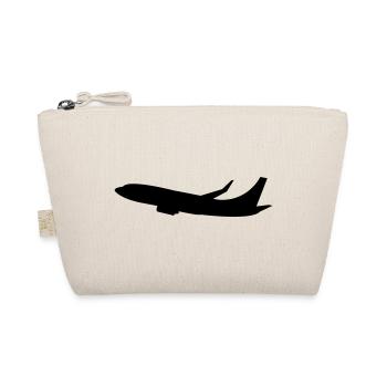 flugzeug - Bio-Täschchen - Natur - Vorne