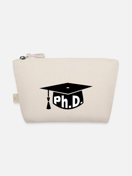 Doktor - Studium - Geschenk - Doktorhut - PhD - Bio-Täschchen - Natur - Vorne