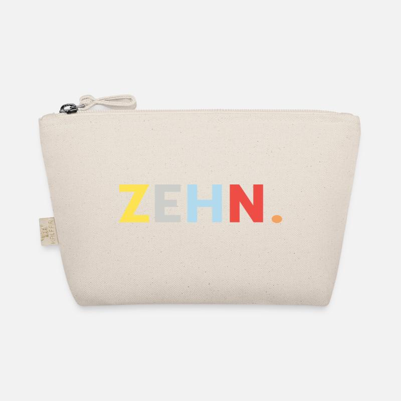 10. Geburtstag Zehn Geschenk - Bio-Täschchen - Natur