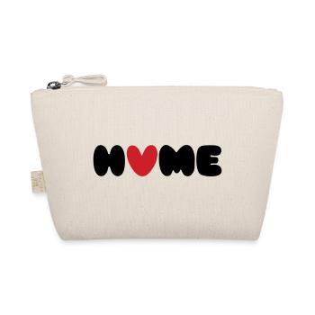 Home Is Where The Heart Is - Organic Pouch - nature - Front