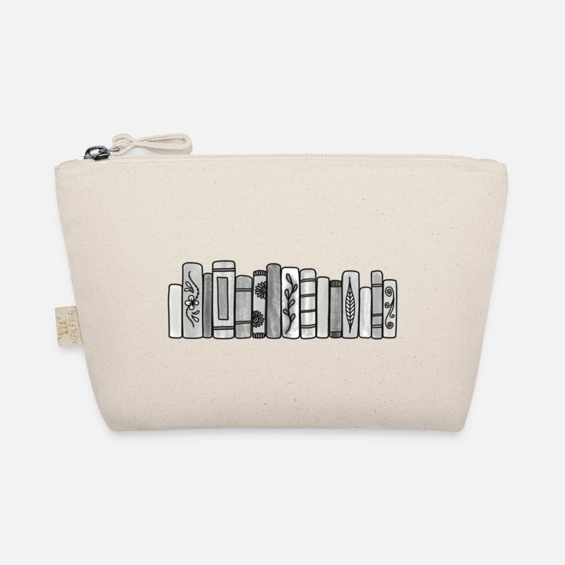 Graue Pastellbücher Bio-Täschchen