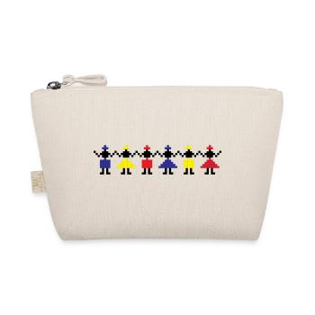 HORA - Traditional Romanian folk art - Organic Pouch - nature - Front