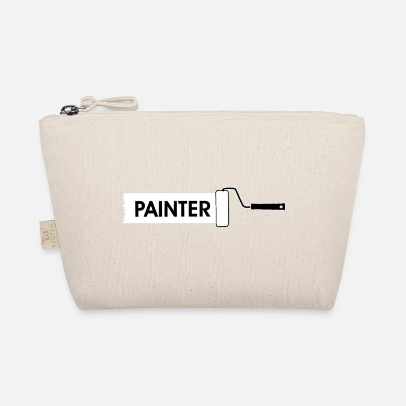 Paint roller with white paint Organic Pouch