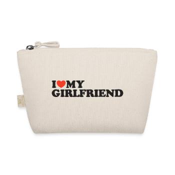 J’aime ma chemise coeur de copine - Trousse biologique - nature - Devant
