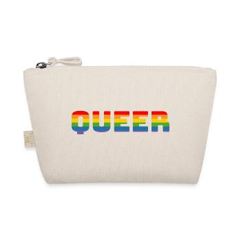 Rainbow queer LGBT CSD Shirt lgbtqi queer - Organic Pouch - nature - Front