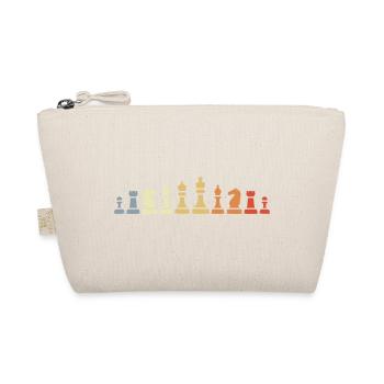Vintage Chess Pieces - Organic Pouch - nature - Front
