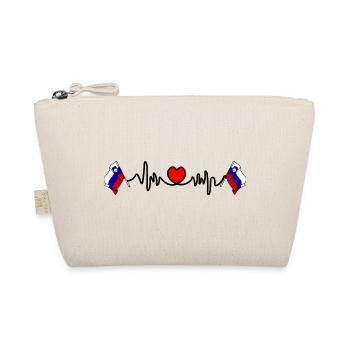 Heart rate cardio for Slovenia - Organic Pouch - nature - Front