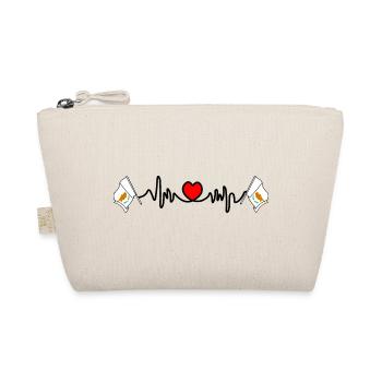 Herzfrequenz-Cardio für Zypern - Bio-Täschchen - Natur - Vorne