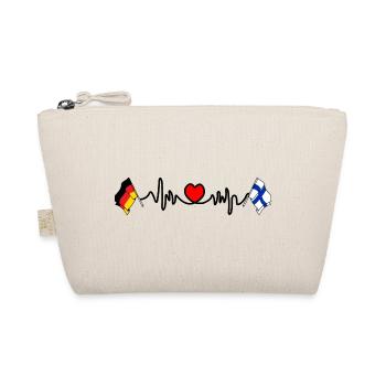 Cardio coeur avec drapeau Allemagne et drapeau Finlande - Trousse biologique - nature - Devant