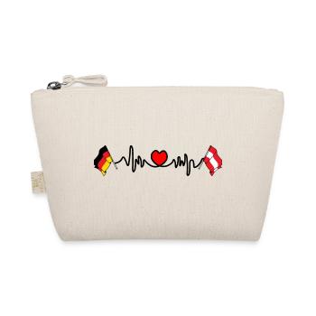 Cardio coeur avec drapeau Allemagne, drapeau autriche - Trousse biologique - nature - Devant