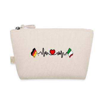 Cardio coeur avec drapeau de l’Allemagne et drapeau de l’Italie - Trousse biologique - nature - Devant