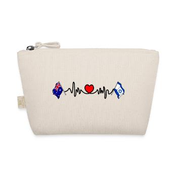 Cardio coeur avec drapeau de l’Australie et drapeau d’Israël - Trousse biologique - nature - Devant