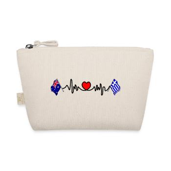 Cardio coeur avec drapeau Australie drapeau Grèce - Trousse biologique - nature - Devant