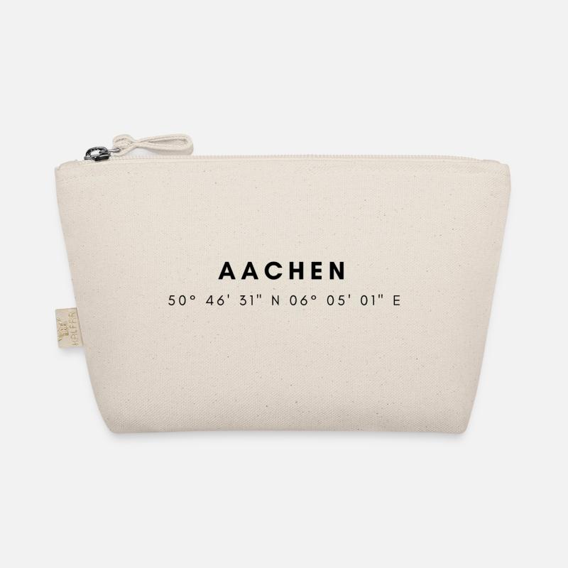 Aachen Koordinaten - Bio-Täschchen - Natur