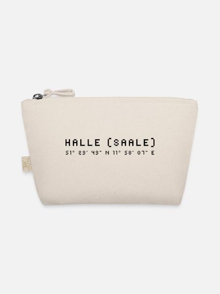 Halle (Saale) coordinates - Organic Pouch - nature - Front