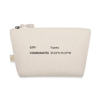 Topeka Kansas USA coordinates - Organic Pouch - nature - Front