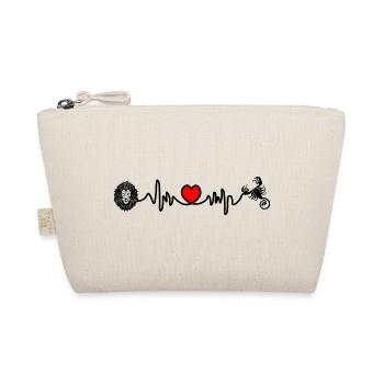 Heart rate cardio Leo Scorpio - Organic Pouch - nature - Front