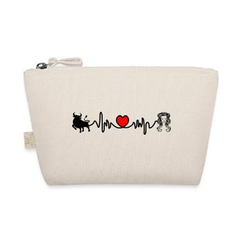 Heart rate cardio Taurus virgo - Organic Pouch - nature - Front