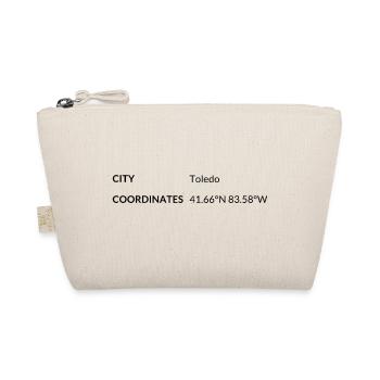 Toledo Ohio USA coordinates - Organic Pouch - nature - Front