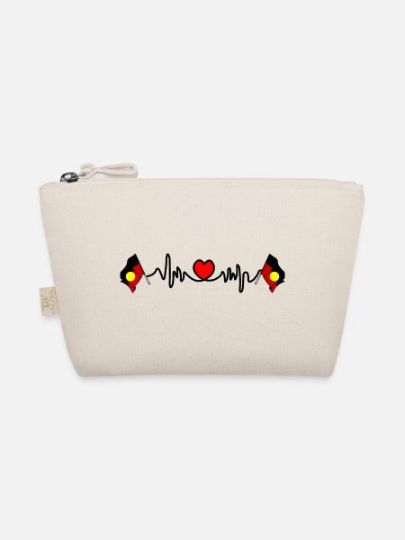 Herzfrequenz-Cardio für Aborigines - Bio-Täschchen - Natur - Vorne