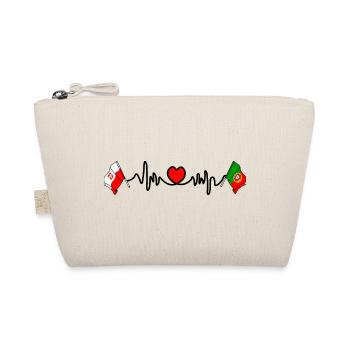Cardio heart Drapeau Pologne, drapeau Portugal - Trousse biologique - nature - Devant