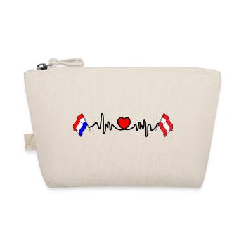 Cardio heart Drapeau Pays-Bas, drapeau Autriche - Trousse biologique - nature - Devant