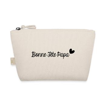 HAPPY FATHER'S DAY. DAD. FATHER'S DAY. FATHER - Organic Pouch - nature - Front