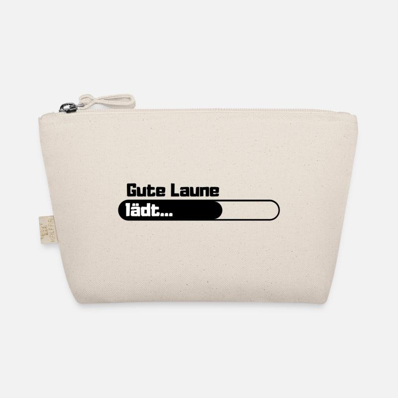 Gute Laune lädt - Bio-Täschchen - Natur
