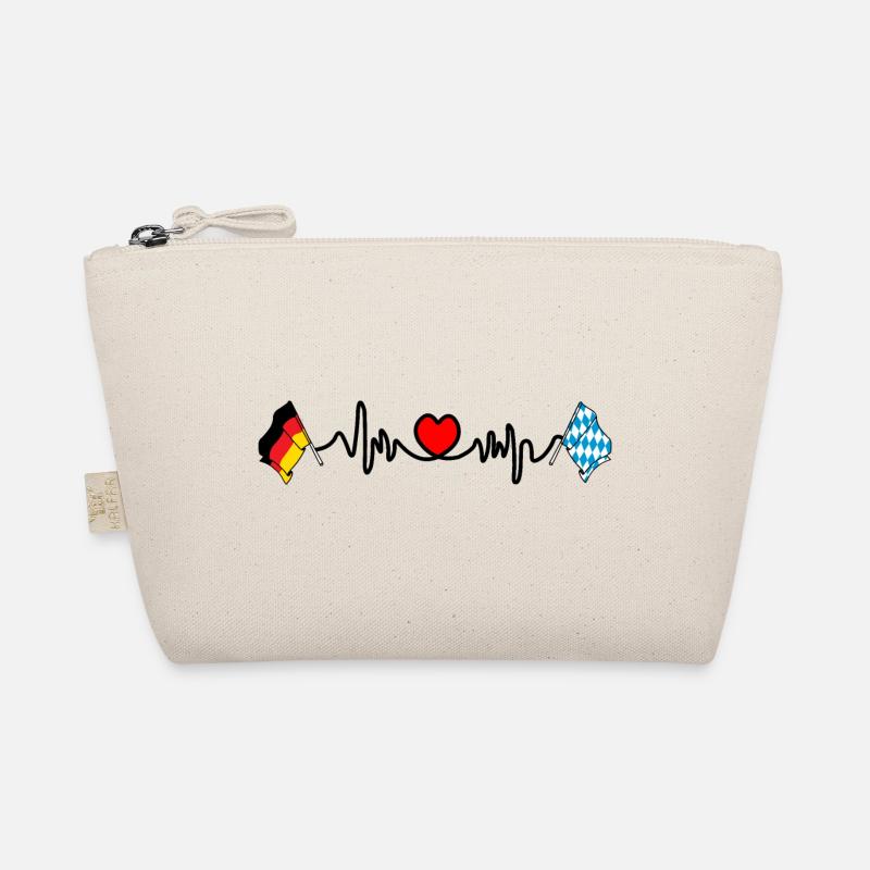 Cardio heart Flag Germany, Bayern Organic Pouch