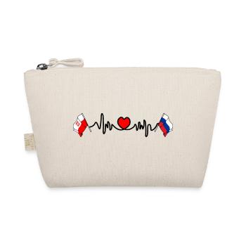 Cardio cardiaque Drapeau Pologne, Russie - Trousse biologique - nature - Devant